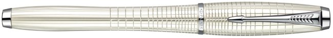 Перьевая ручка Parker Urban Premium F204, Pearl Metal Chiselled CT
