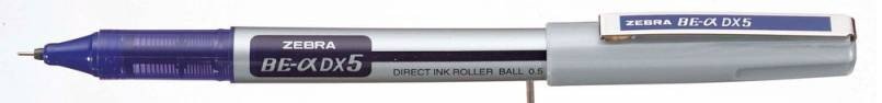 Ручки-роллеры Zebra BE& DX5 0.5мм, синие чернила (10 штук)