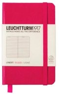 Записная книжка  Leuchtturm Mini A7 (в линейку), 171 стр., твердая обложка, фуксия