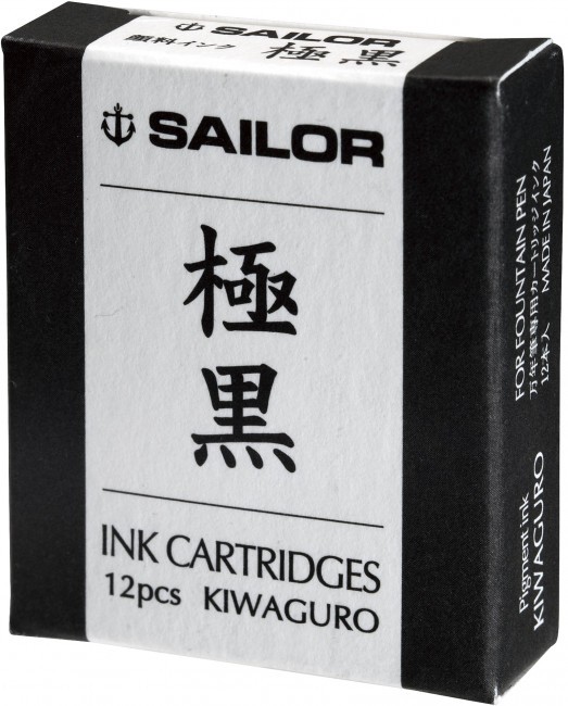 Картриджи пигментные д/пер ручки SAILOR Kiwa-Guro, Черный, 12 шт. Картриджи пигментные д/пер ручки SAILOR Kiwa-Guro, Черный, 12 шт.