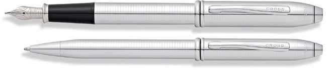 Набор Cross Townsend перьевая и шариковая ручки Radial Chrome Набор Cross Townsend перьевая и шариковая ручки Radial Chrome