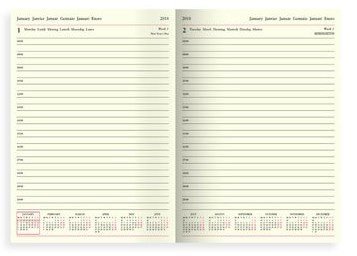 Ежедневник Letts  LECASSA A5 искусственная кожа, кремовые страницы, мягкая обложка, коричневый