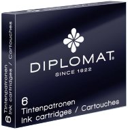 Картридж для перьевых ручек Diplomat, черный, 6 шт