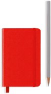 Записная книжка  Leuchtturm Mini A7 (в линейку), 171 стр., твердая обложка, красная
