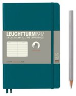 Записная книжка Leuchtturm Paperback В6+ (в линейку), 123 стр., мягкая обложка, тихоокеански-зеленая