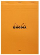 Блокнот Rhodia Basics №18, A4, линейка, 80 г, оранжевый