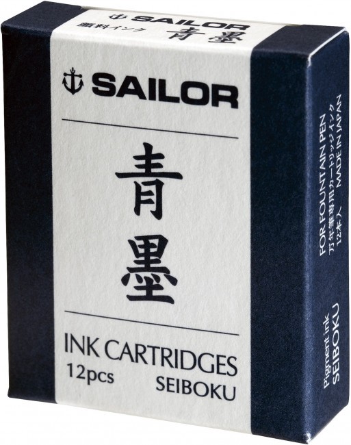 Картриджи пигментные д/пер ручки SAILOR Sei-Boku, Темно-синий, 12 шт. Картриджи пигментные д/пер ручки SAILOR Sei-Boku, Темно-синий, 12 шт.