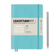 Записная книжка Leuchtturm Rising Colours А5 (в линейку), 123 стр., мягкая обложка, бирюзовая