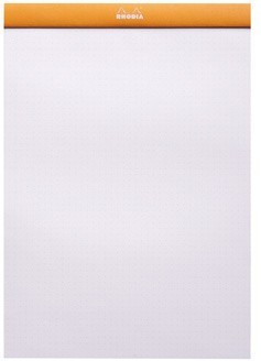 Блокнот Rhodia dotPad №18, A4, точка, 80 г, оранжевый