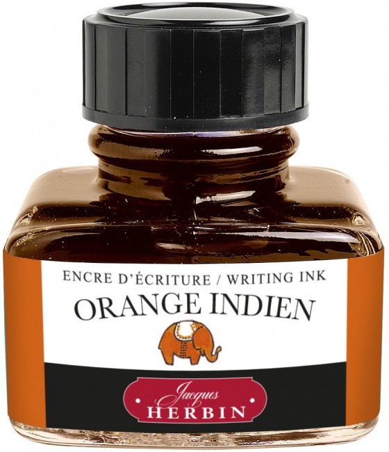 Чернила в банке Herbin, 30 мл, Orange indien Оранжевый