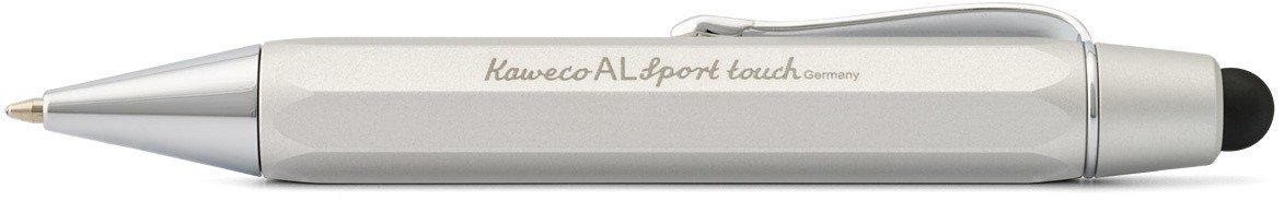 Ручка шариковая/стилус AL Sport Touch 1мм цвет корпуса серебряный
