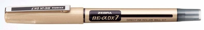 Ручки-роллеры Zebra ZEB-ROLLER BE& DX7 0.7мм, черные чернила (10 штук)