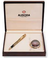 Ручка чернильная (роллер) Aurora Limited Edition Leonardo da Vinci (золото, лак бордо) Ручка чернильная (роллер) Aurora Limited Edition Leonardo da Vinci (золото, лак бордо)