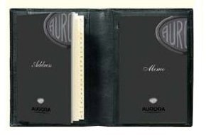 Блокнот с телефонной книжкой Aurora Torino, черный