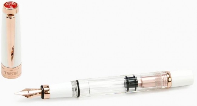 Ручка перьевая TWSBI Diamond 580 RG II Fountain Pen белый Ручка перьевая TWSBI Diamond 580 RG II Fountain Pen белый
