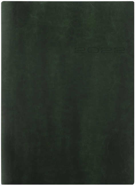 Ежедневник Letts  LECASSA A5 искусственная кожа, кремовые страницы, мягкая обложка, темно-зеленый