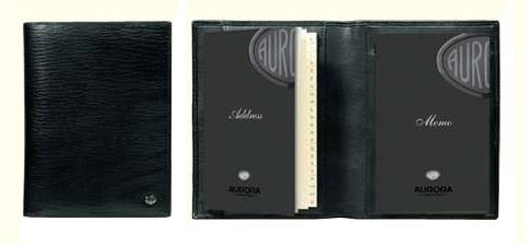 Блокнот с телефонной книжкой Aurora Firenze, черный Блокнот с телефонной книжкой Aurora Firenze, черный