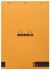 Блокнот Rhodia Basics "le R" №18, A4, без линовки, 90 г, оранжевый