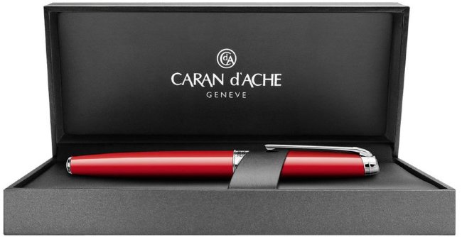 Ручка-роллер Caran d`Ache Leman Scarlet, Red SP Ручка-роллер Caran d`Ache Leman Scarlet, Red SP