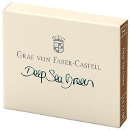 Картриджи для перьевой ручки Graf von Faber-Castell, цвет морской волны, перманентные, 6 шт