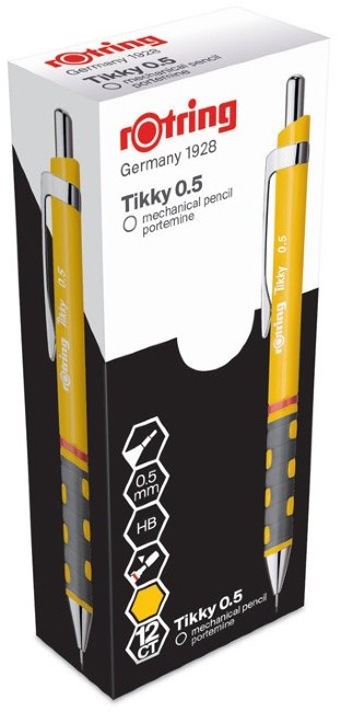 Карандаш механический Rotring Tikky 1904702 0.5мм желтый