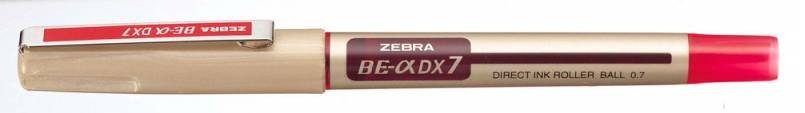 Ручки-роллеры Zebra ZEB-ROLLER BE& DX7 0.7мм, красные чернила (10 штук)