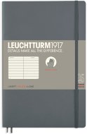 Записная книжка Leuchtturm Paperback В6+ (в линейку), 123 стр., мягкая обложка, антрацит