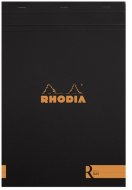 Блокнот Rhodia Basics "le R" №18, A4, без линовки, 90 г, черный