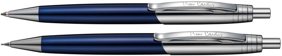 Набор Pierre Cardin Pen and Pen: ручка шариковая и карандаш, синий, хром