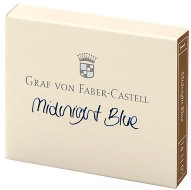 Картриджи для перьевой ручки Graf von Faber-Castell, темно-синий, перманентные, 6 шт