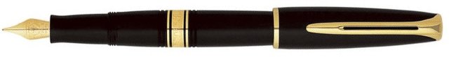 Перьевая ручка Waterman Charleston Ebony Black GT