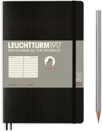 Записная книжка Leuchtturm Paperback В6+ (в линейку), 123 стр., мягкая обложка, черная
