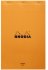 Блокнот Rhodia Basics YELLOW №19, 21х31,8, линейка, 80 г, оранжевый, желтая бумага