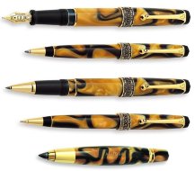 Набор Aurora Africa: перьевая, шариковая ручка, ручка-роллер, механический карандаш и Sketch Pen