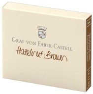 Картриджи для перьевой ручки Graf von Faber-Castell, коричневый, перманентные, 6 шт