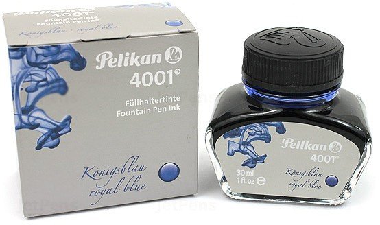 Флакон с чернилами  для ручек перьевых Pelikan INK 4001 78 Royal Blue, 30 мл Флакон с чернилами  для ручек перьевых Pelikan INK 4001 78 Royal Blue, 30 мл