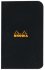 Тетрадь Rhodia Classic, A7, клетка, 80 г, черный