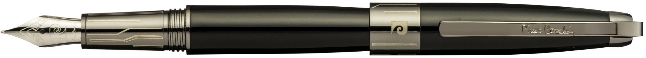 Перьевая ручка Pierre Cardin Progress черный лак, оружейный хром