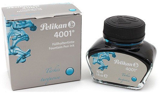 Флакон с чернилами  для ручек перьевых Pelikan INK 4001 78, бирюзовый, 30 мл Флакон с чернилами  для ручек перьевых Pelikan INK 4001 78, бирюзовый, 30 мл