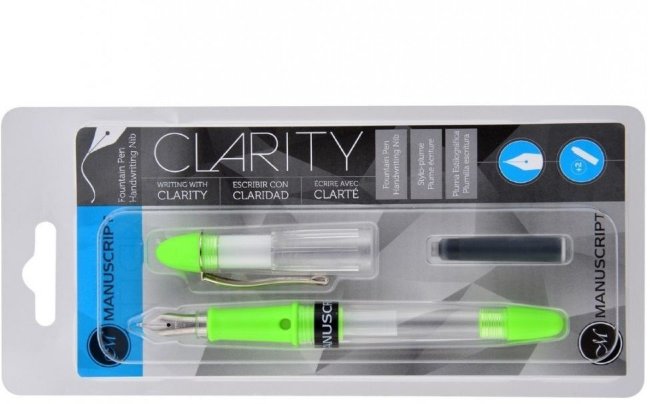 Ручка перьевая Manuscript Clarity Hand Lettering зеленая Ручка перьевая Manuscript Clarity Hand Lettering зеленая
