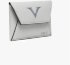 Кожаное портмоне-конверт Visconti VSCT цвет серый
