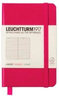 Записная книжка Leuchtturm Mini A7 (нелинованная), 171 стр., твердая обложка, фуксия