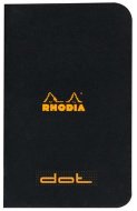 Тетрадь Rhodia Classic, A7, точка, 80 г, черный