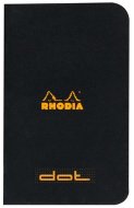 Тетрадь Rhodia Classic, A7, точка, 80 г, черный