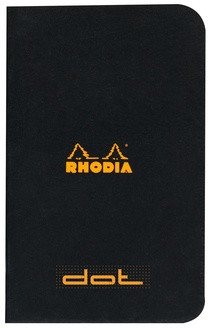 Тетрадь Rhodia Classic, A7, точка, 80 г, черный