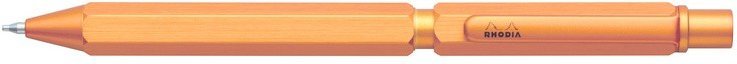 Ручка мультисистемная Rhodia MULTI PEN, 3в1 (черный+красный+кар 0,5), оранжевый