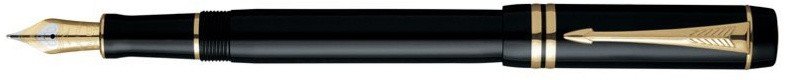 Перьевая ручка Parker Duofold F77 Centennial, Black GT