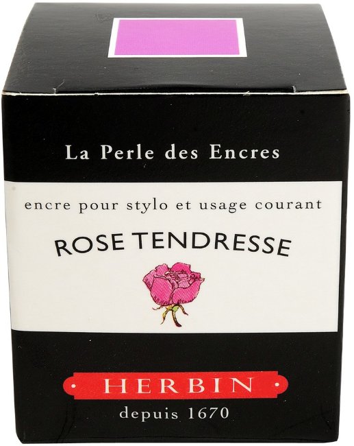 Чернила в банке Herbin, 30 мл, Rose tendresse Нежно-розовый Чернила в банке Herbin, 30 мл, Rose tendresse Нежно-розовый