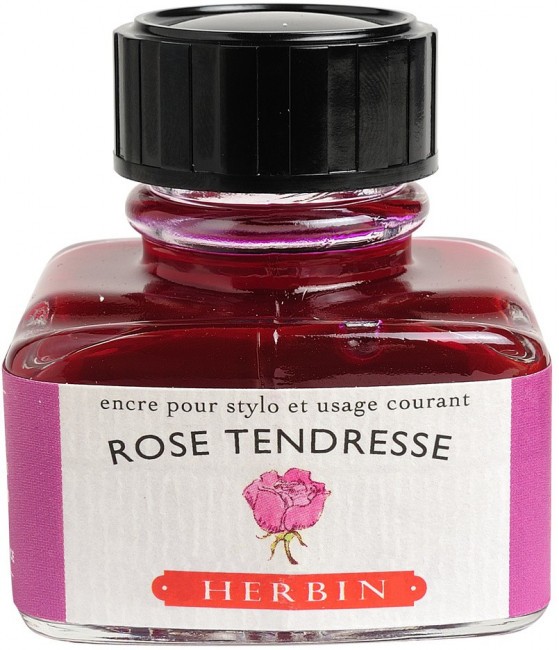 Чернила в банке Herbin, 30 мл, Rose tendresse Нежно-розовый Чернила в банке Herbin, 30 мл, Rose tendresse Нежно-розовый