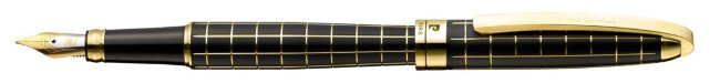 Перьевая ручка Pierre Cardin Progress гравировка, черный и золотистый Перьевая ручка Pierre Cardin Progress гравировка, черный и золотистый